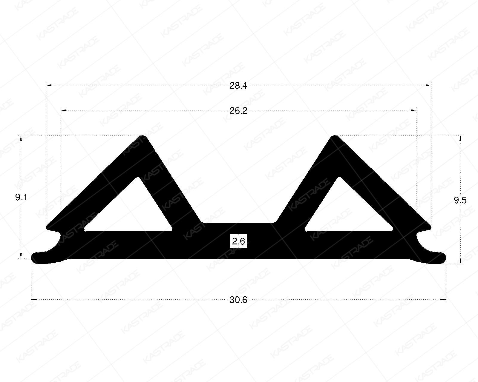 Doble V Gasket for Vertical Frame