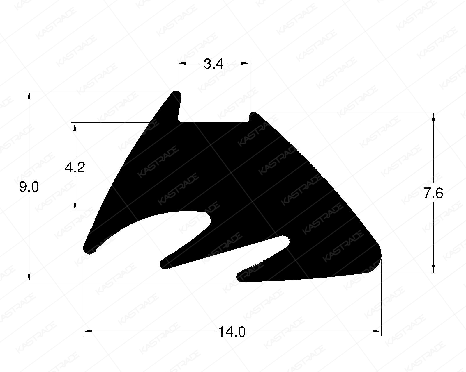 Glazing Gasket - 4 mm