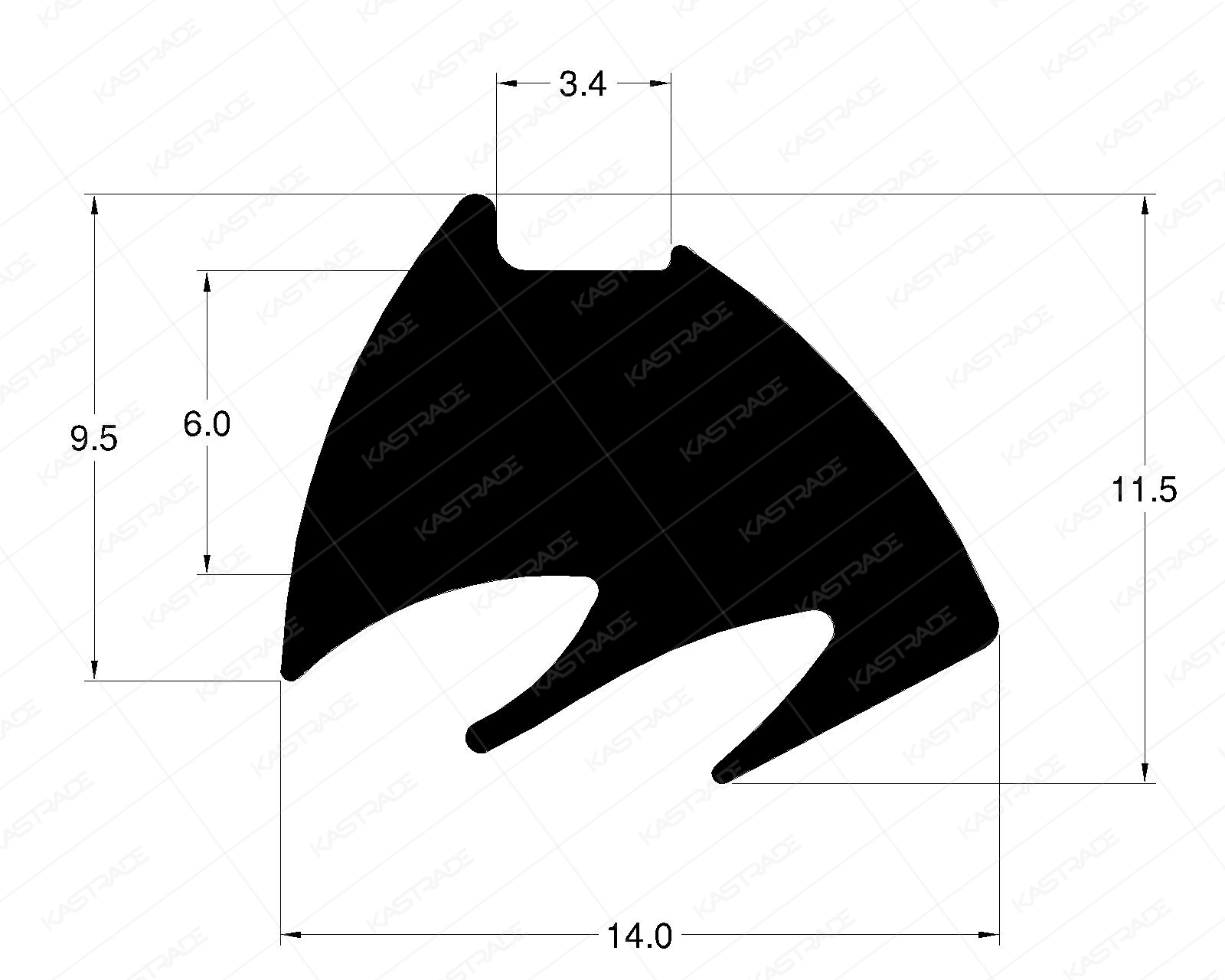Glazing Gasket - 6 mm