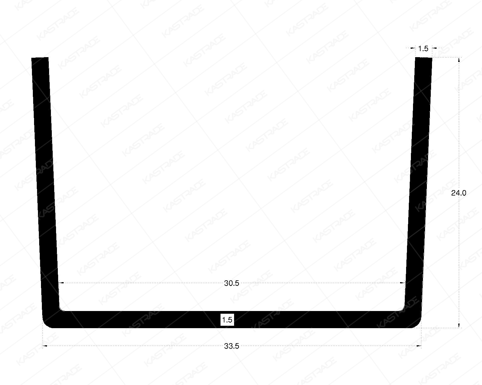 U Gasket for Sliding Frame
