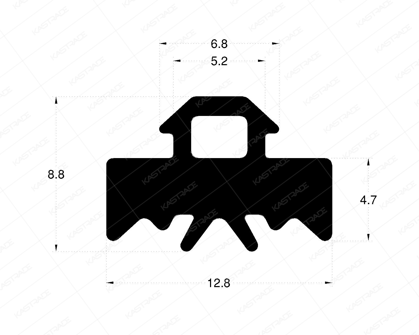 Curtainwall Gasket 4.0 mm