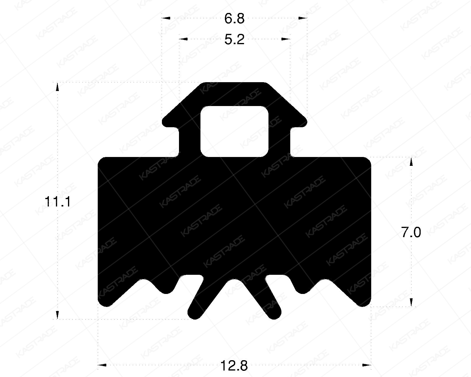 Curtainwall Gasket 7.0 mm