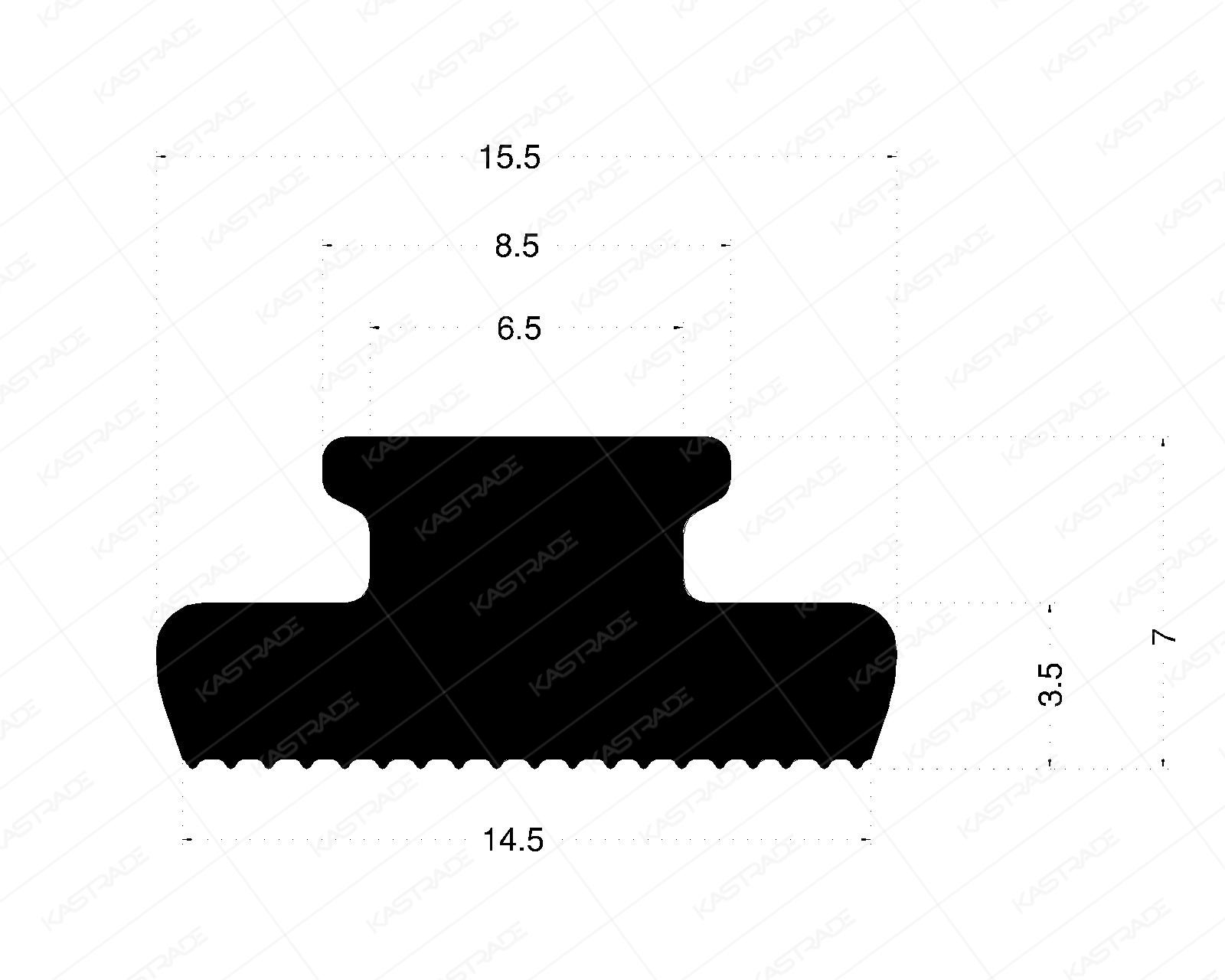 Curtainwall Gasket 3.5 mm