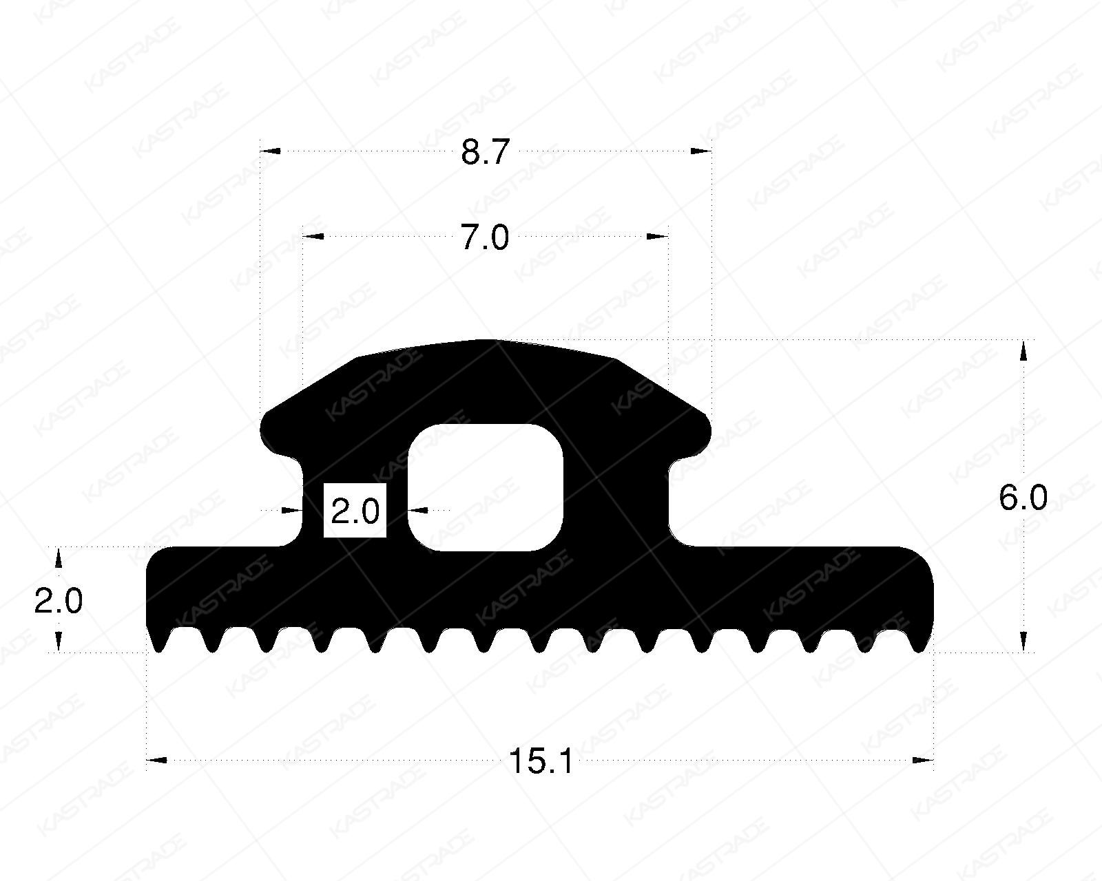 Curtainwall Gasket 2 mm