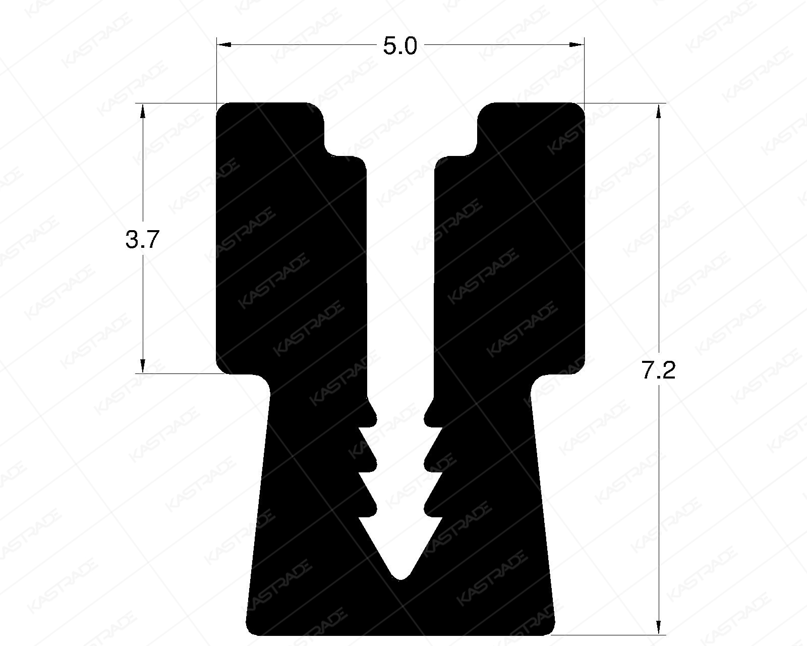 V shaped Insulator Profile