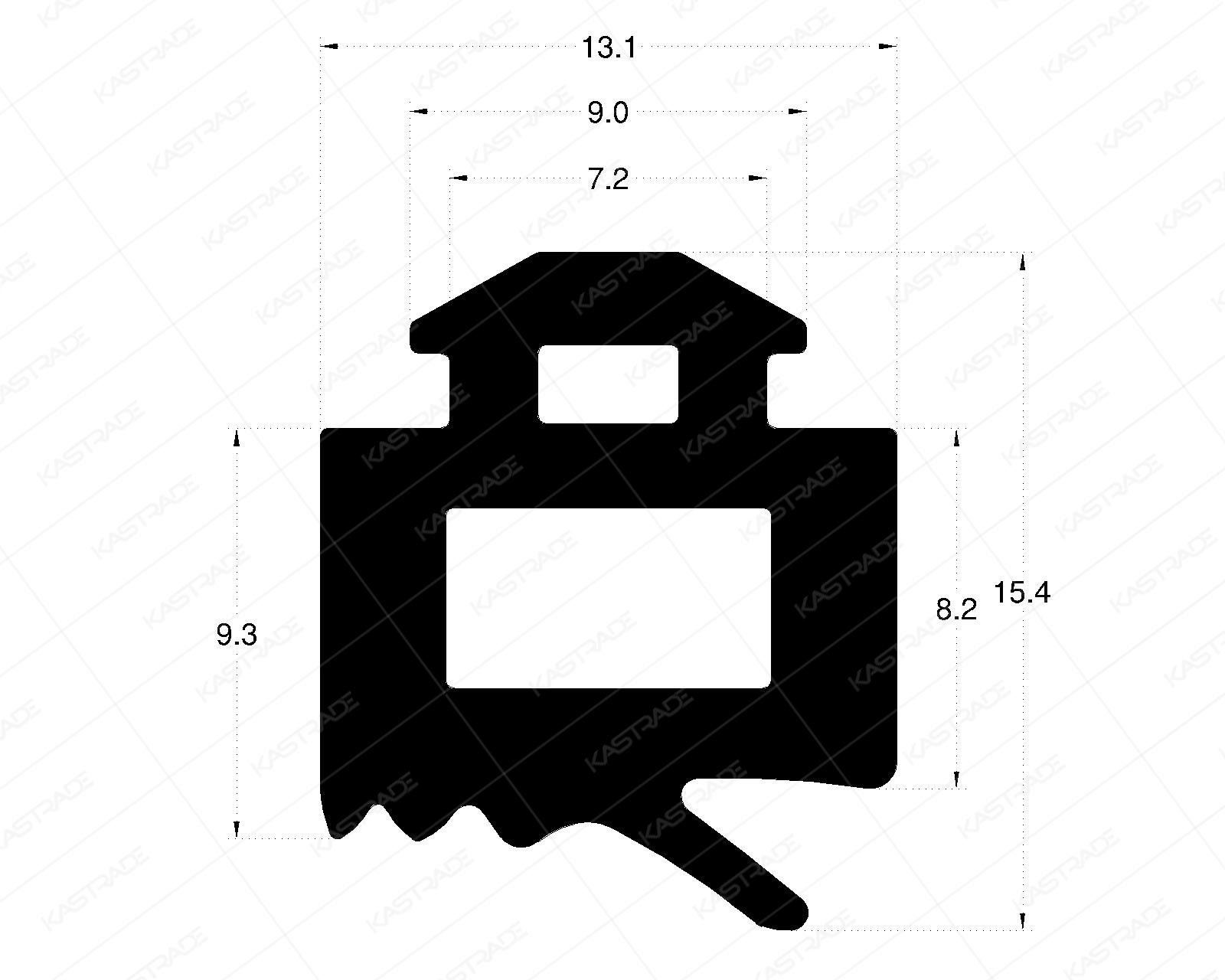 Curtainwall Gasket 8 mm