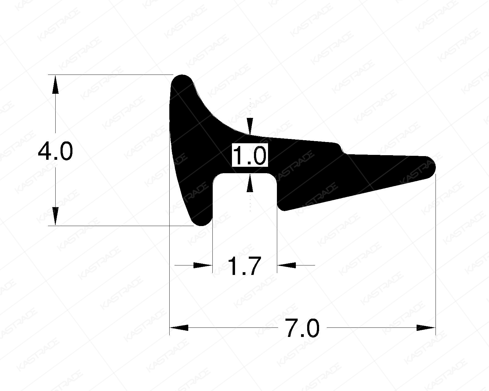 Glazing Gasket - 0.5 MM