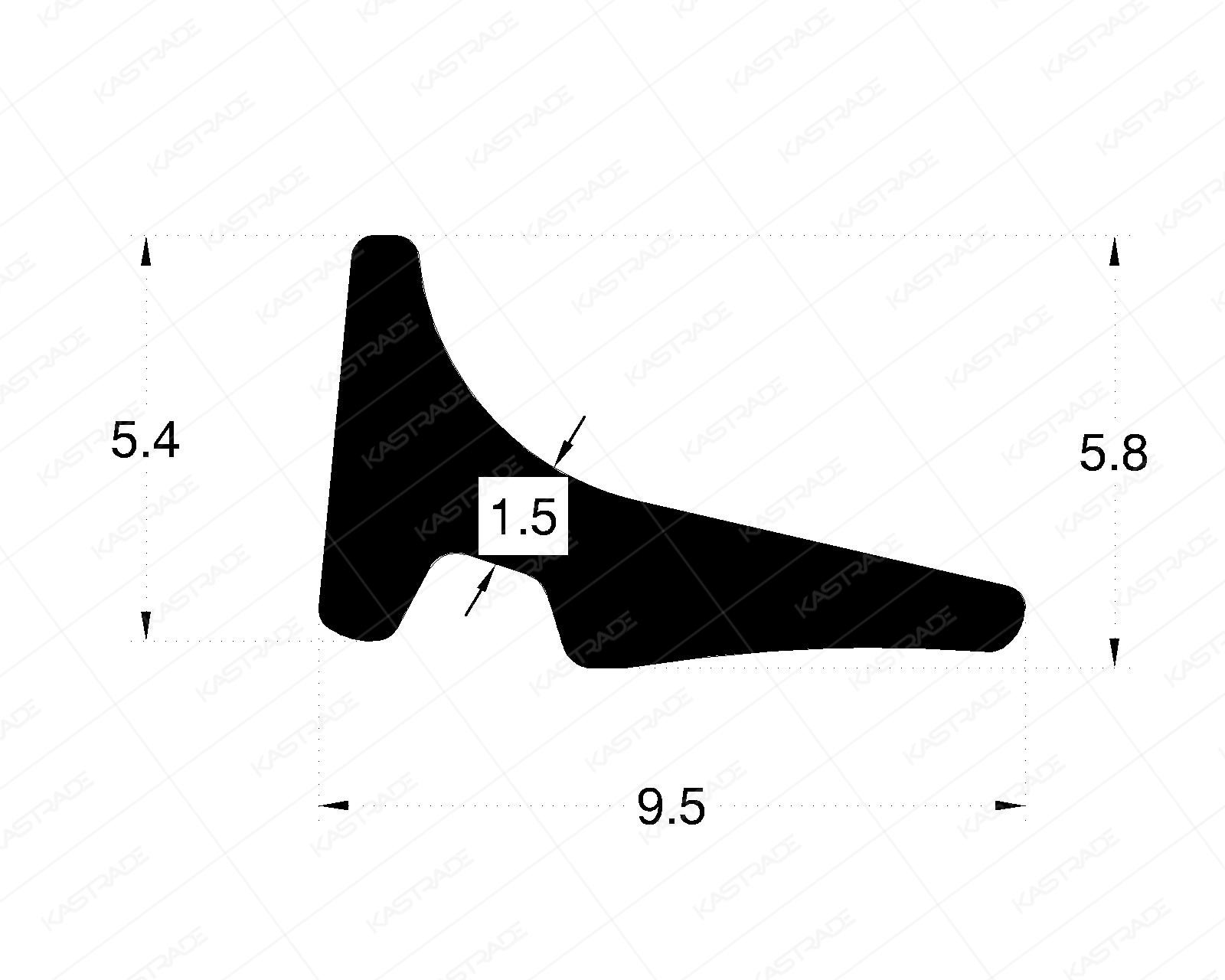 Glazing Gasket - 1.5 MM