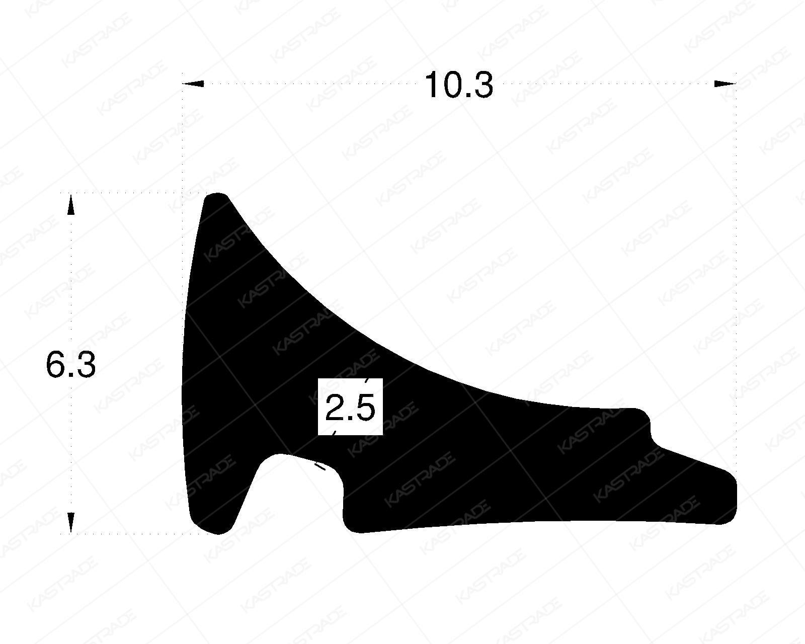 Glazing Gasket - 2.5 MM
