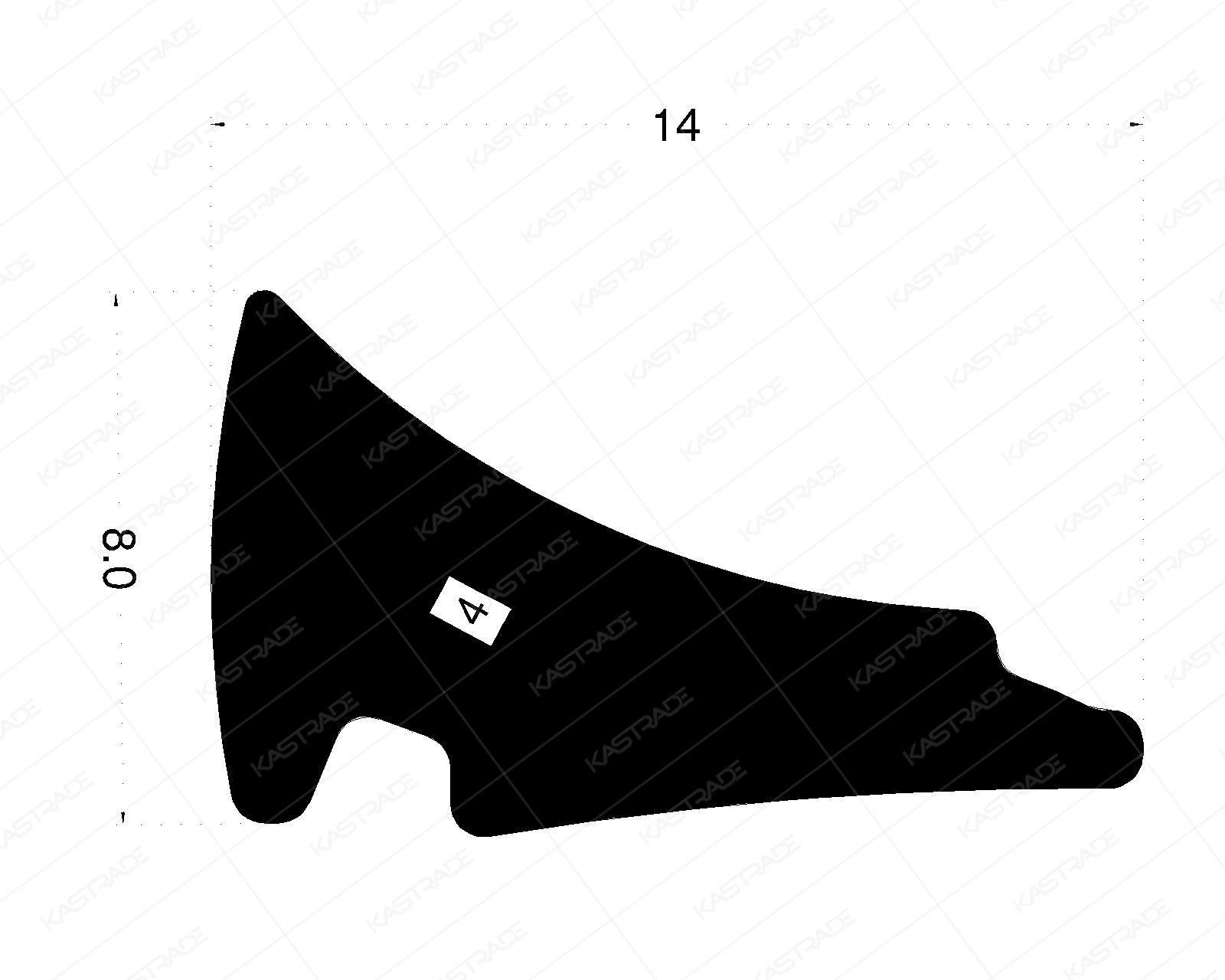 Glazing Gasket - 4.0 MM