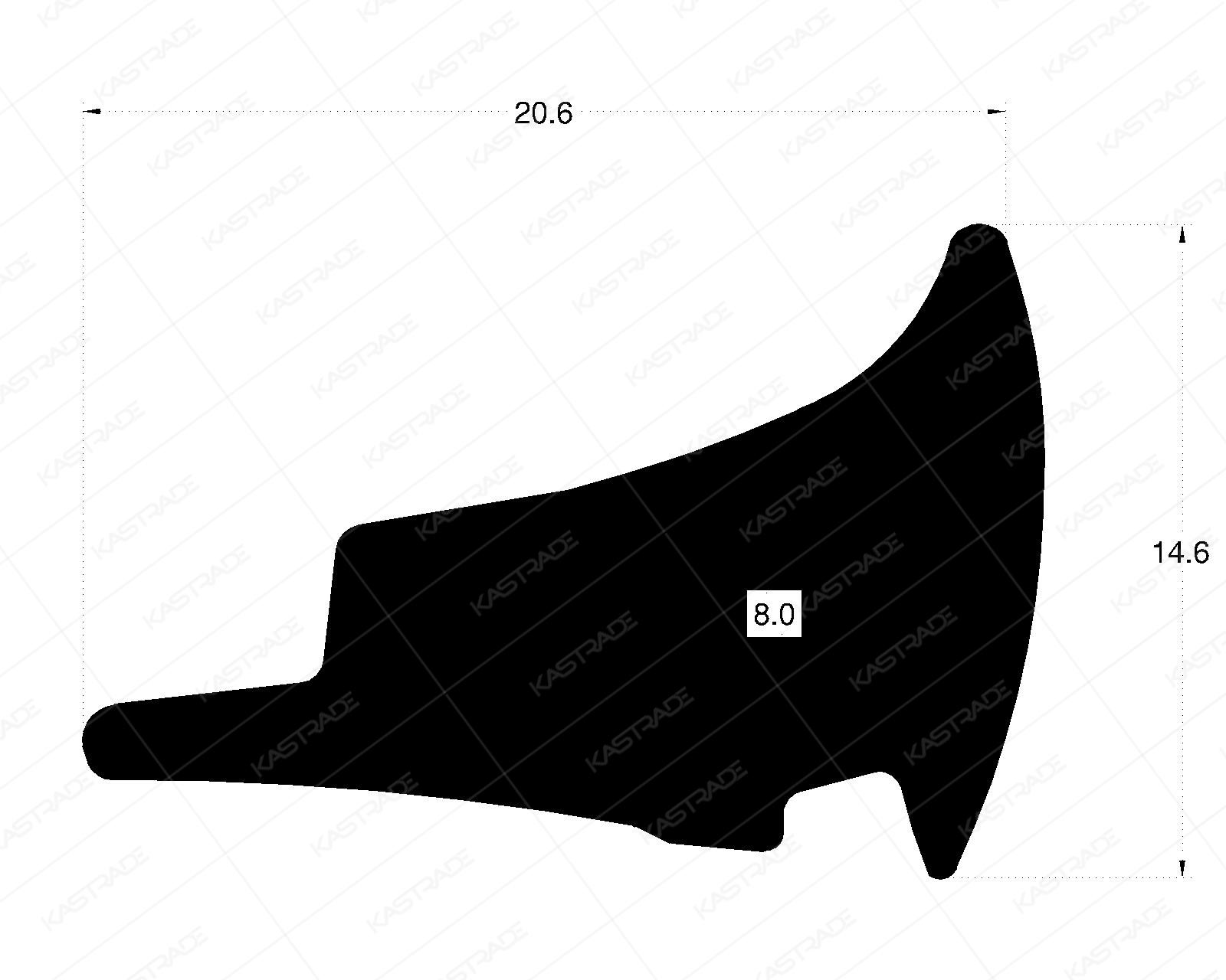 Glazing Gasket - 8.0 MM