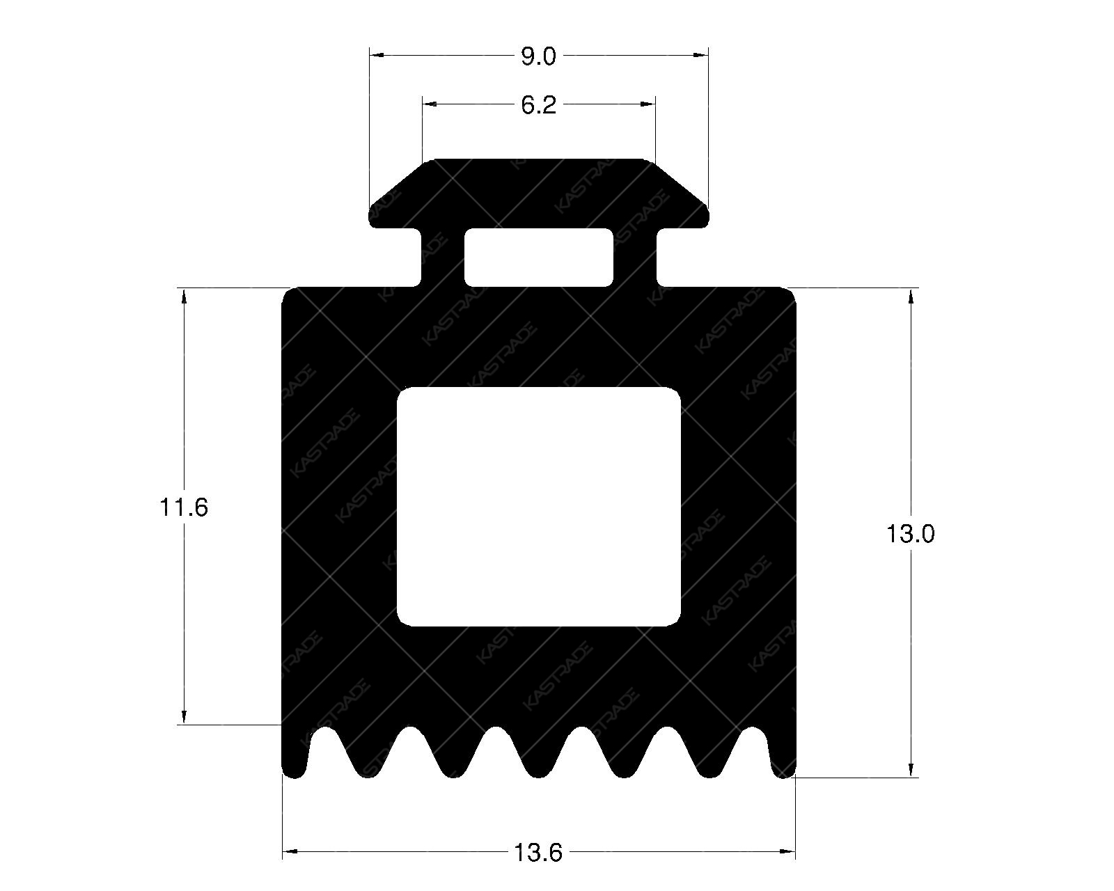 Curtainwall Gasket 12 mm