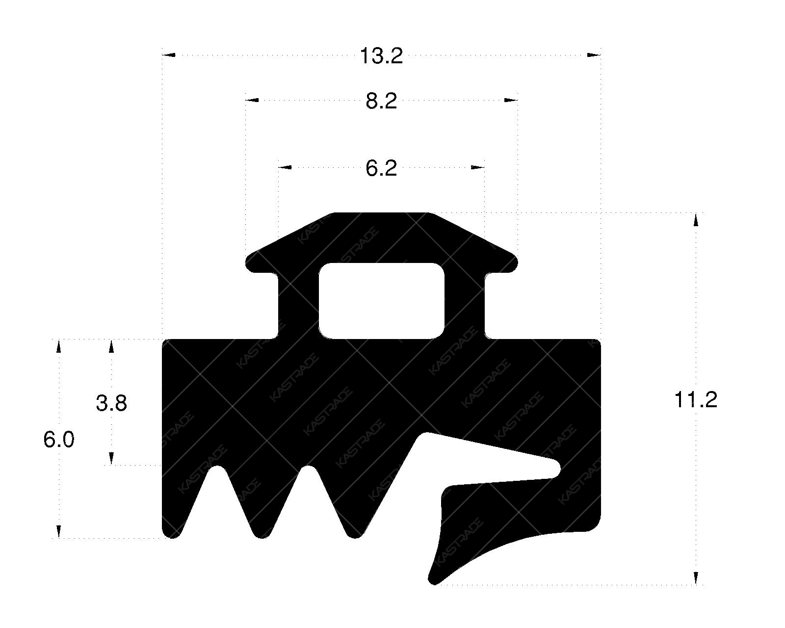 Curtainwall Gasket 6 mm (New Version)