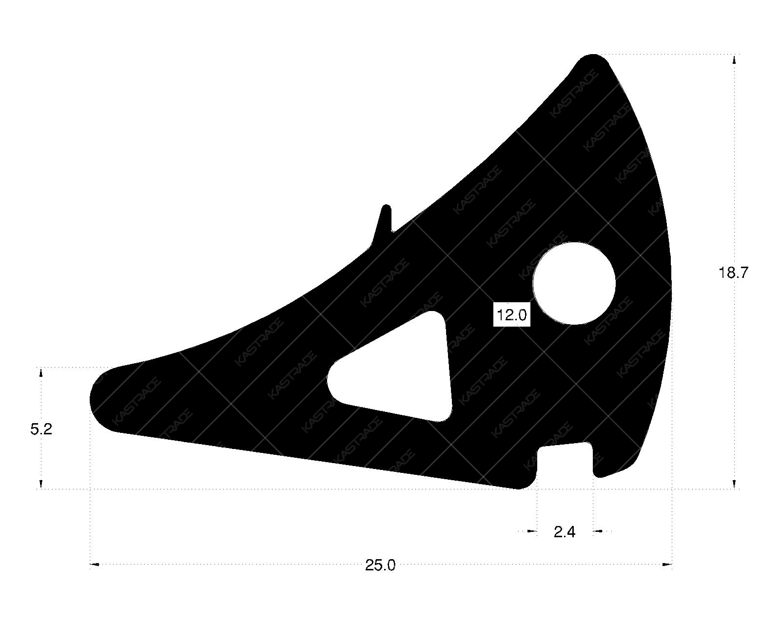 Glazing Gasket 12.0 mm