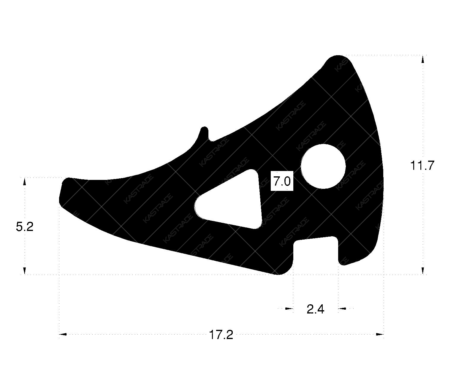 Glazing Gasket 7.0 mm