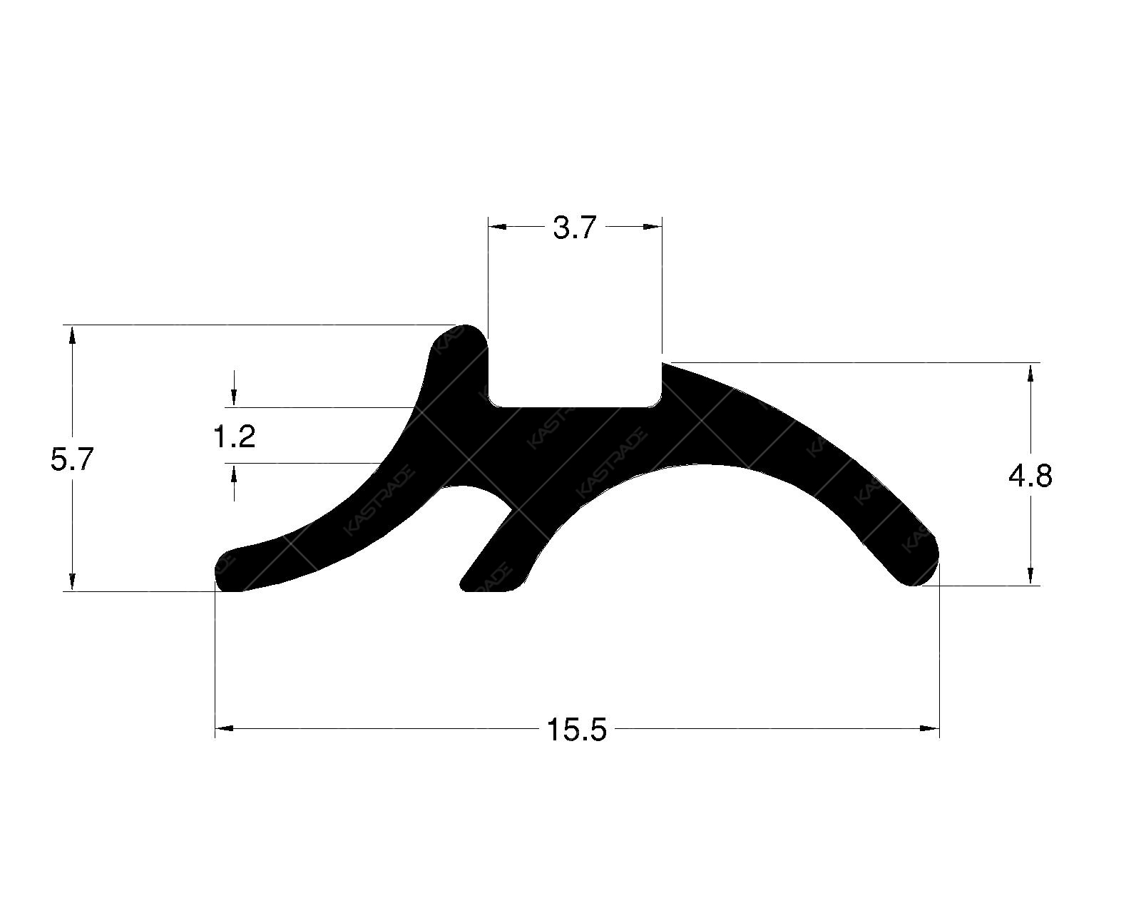 Glazing Gasket - 1.5 MM
