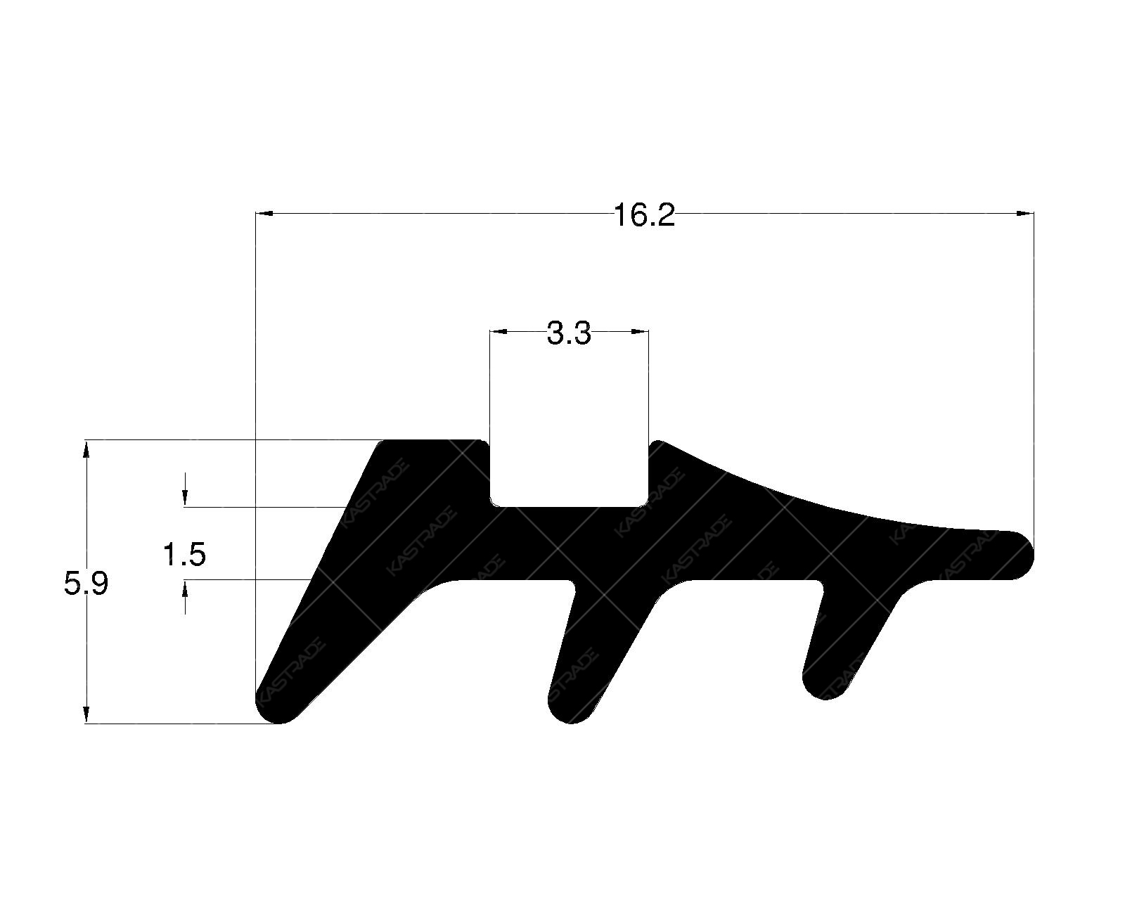 Glazing Gasket - 1.5 MM