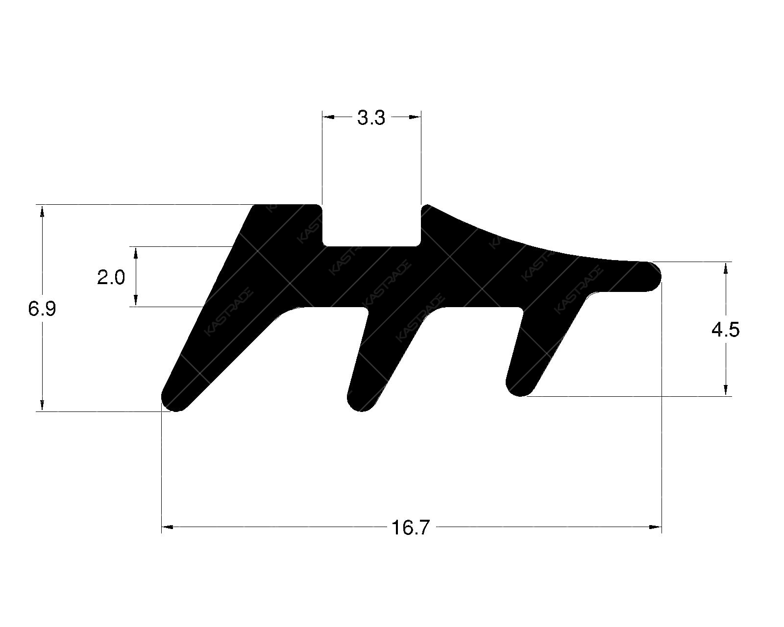 Glazing Gasket - 2.0 MM