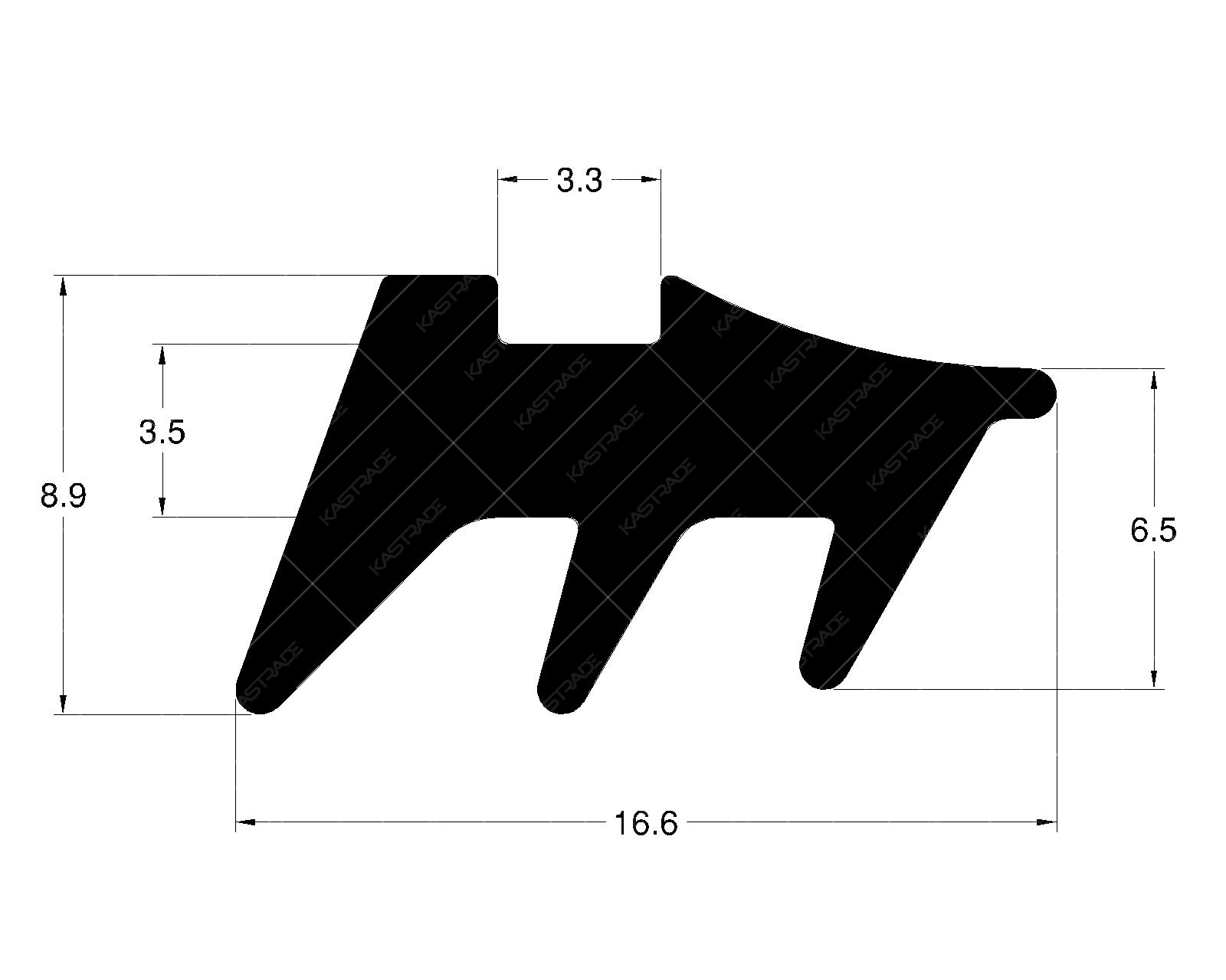 Glazing Gasket - 3.5 MM