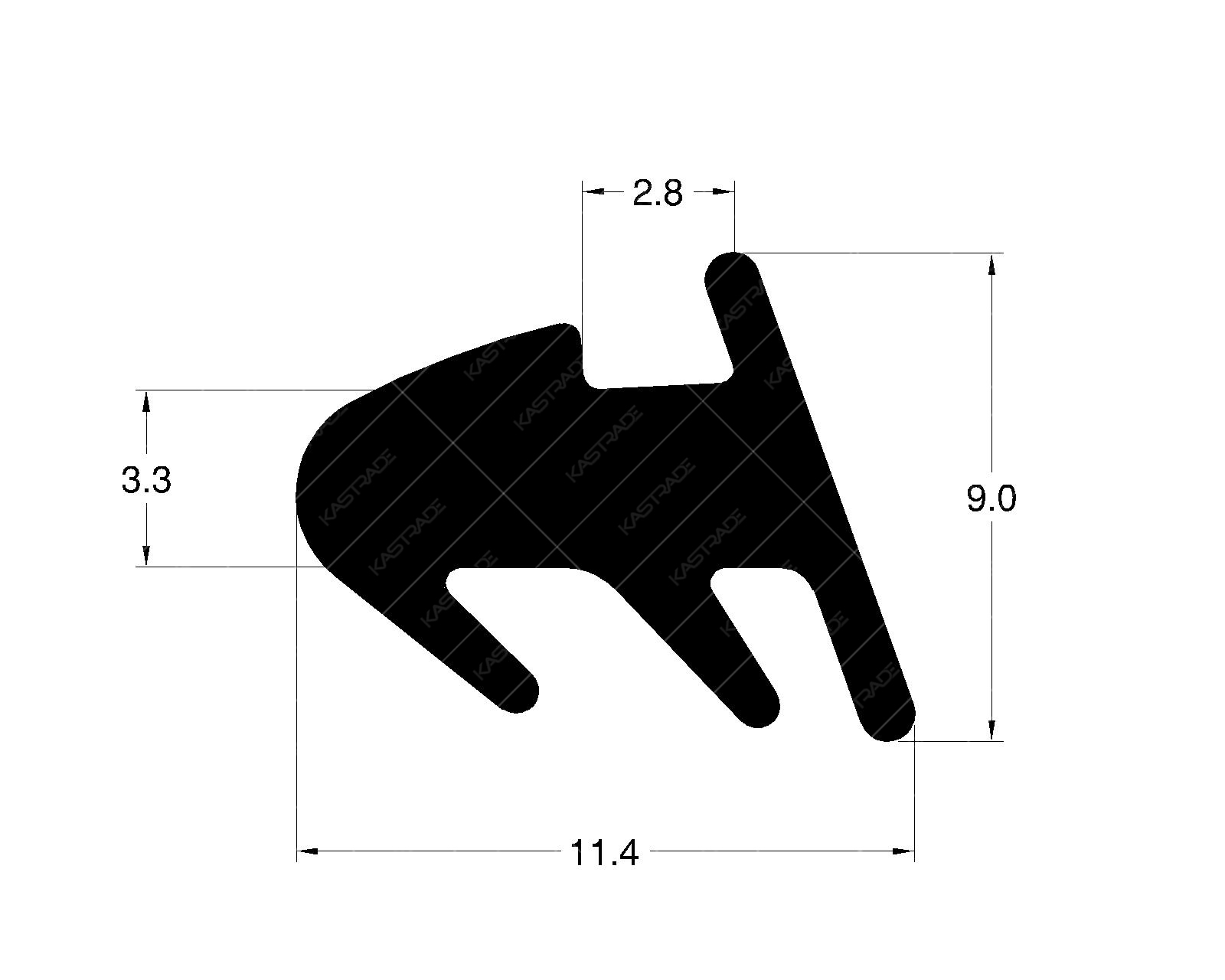 Glazing Gasket - 3.5 MM