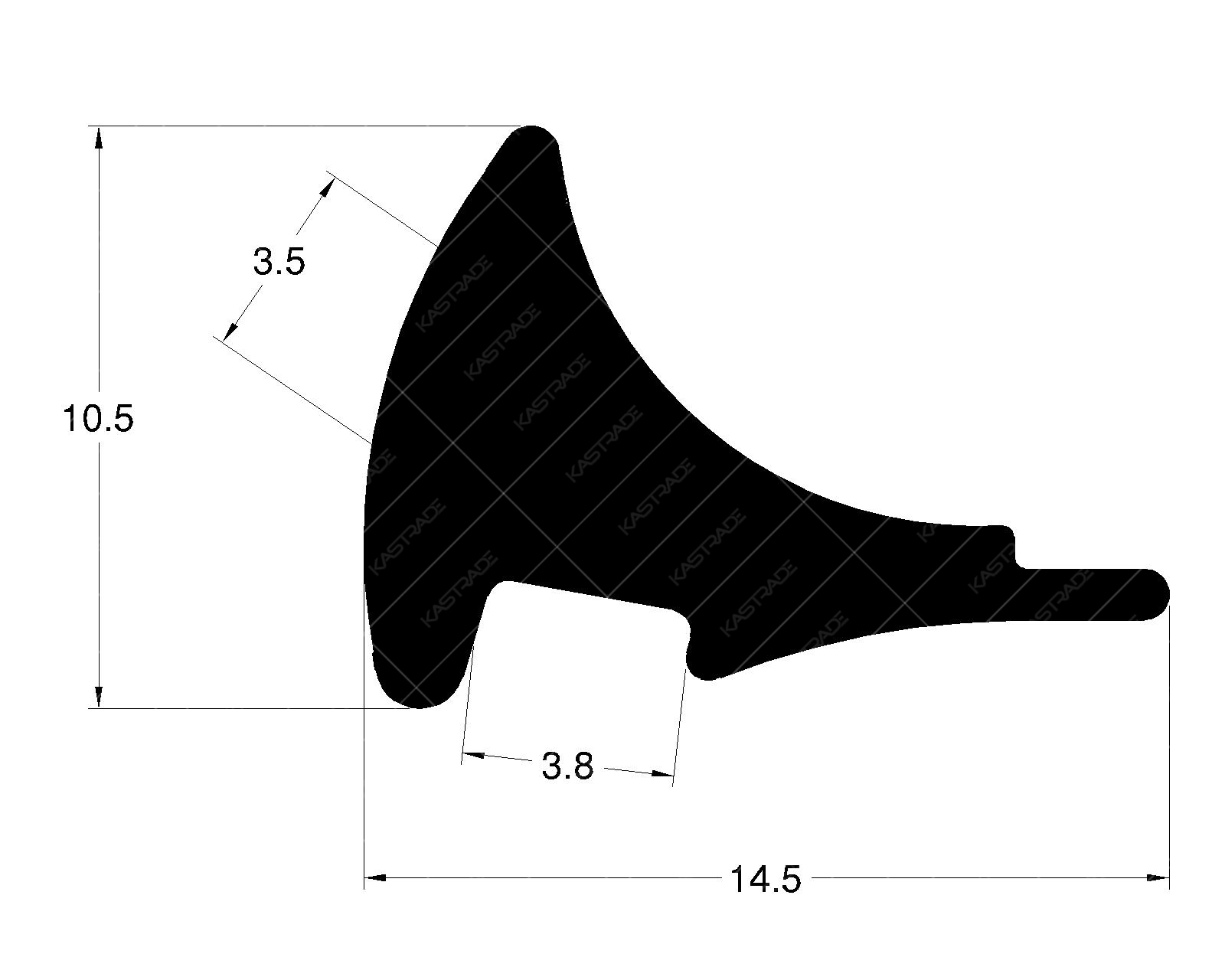 Glazing Gasket - 3.5 MM