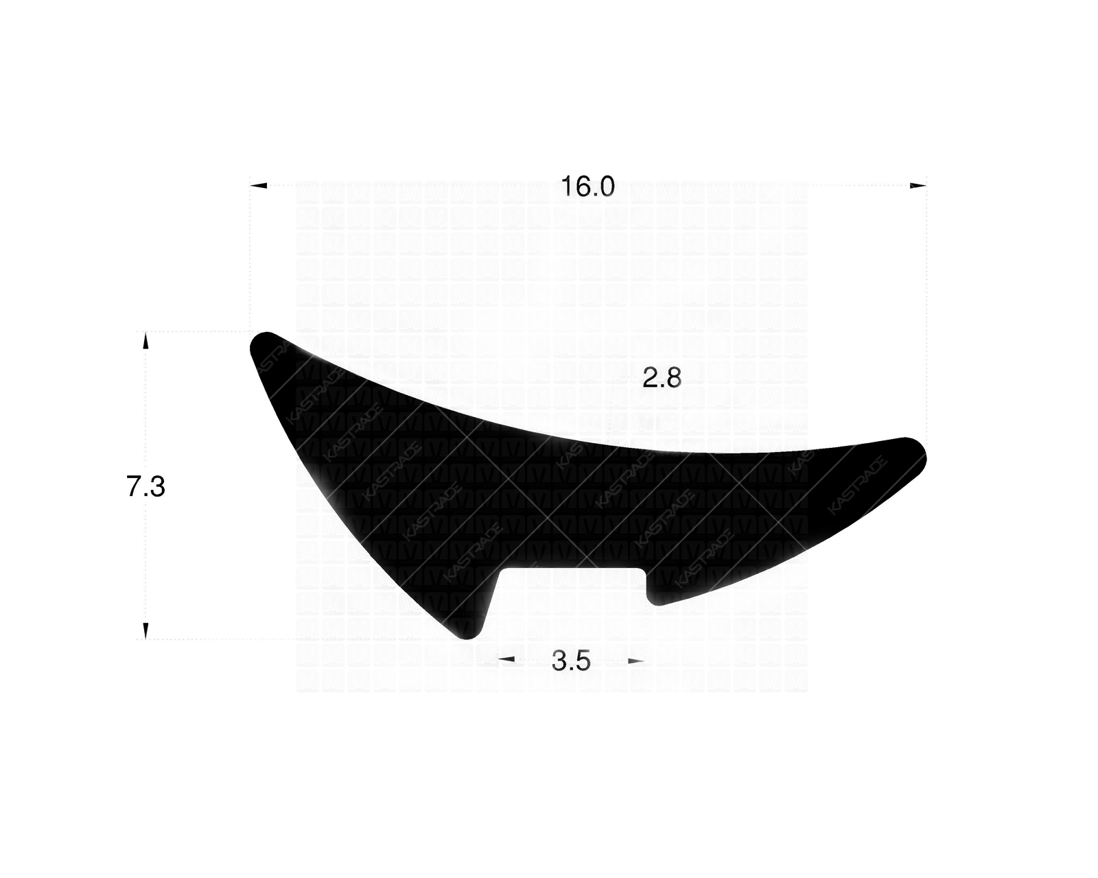 Glazing Gasket - 3.0 MM (Modified)