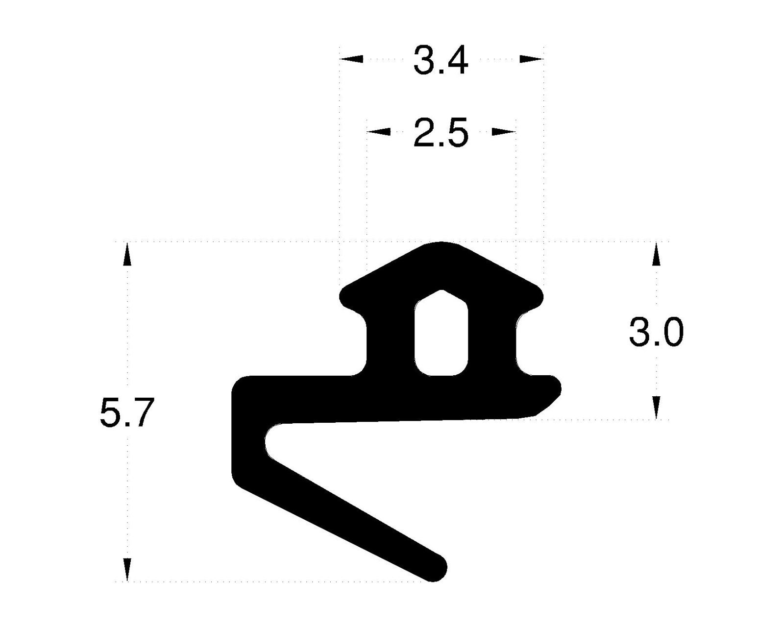 Inner Contact Gasket - Frame (Small Groove)