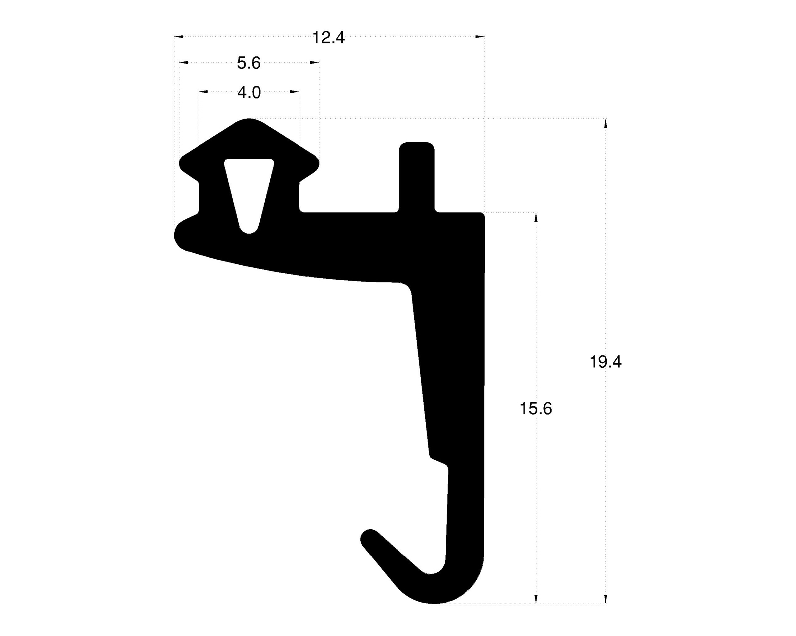Central Gasket (Fixed on to the Frame Profile)