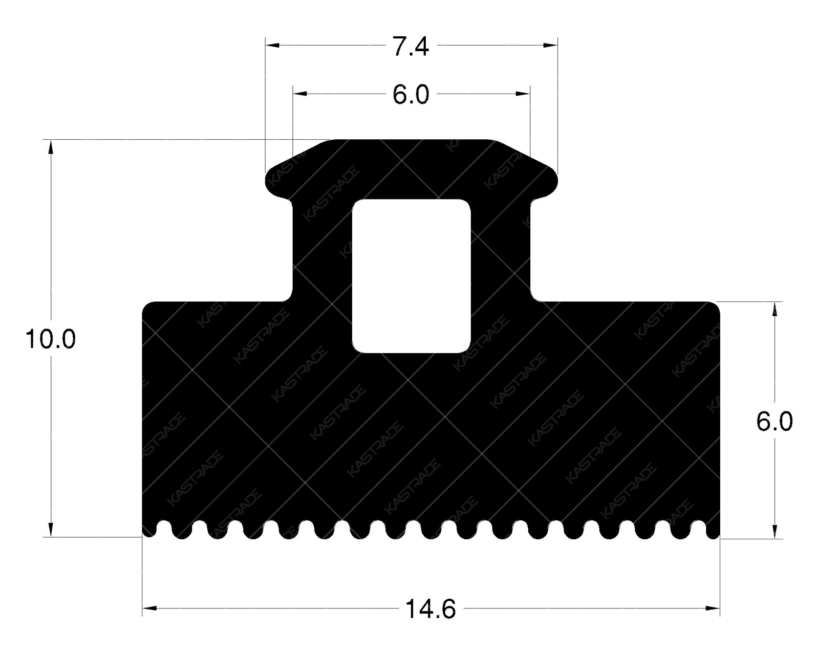 Curtainwall Gasket 6 mm (New Version)