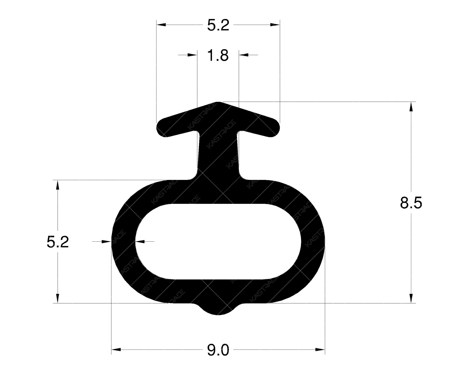 Bulb Gasket - Big with Arrow head