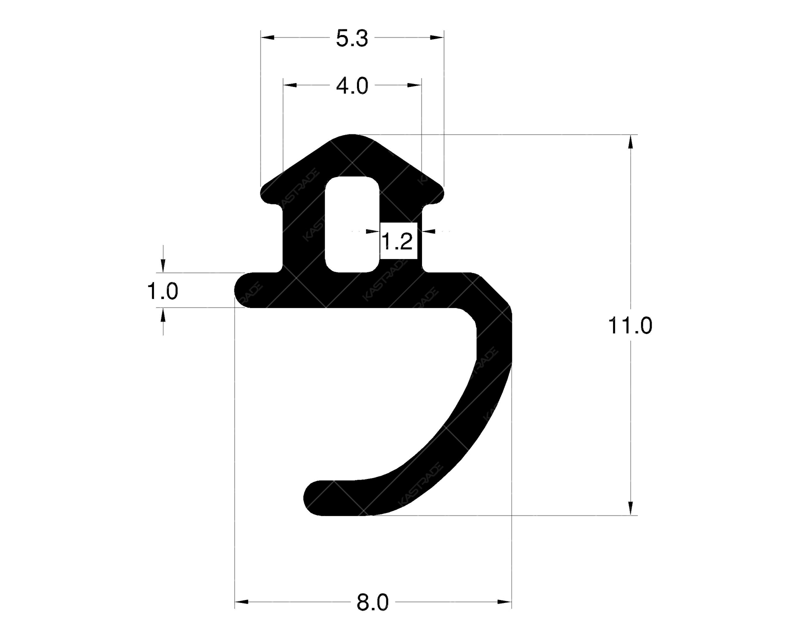 Shutter Gasket - Big with soft flap
