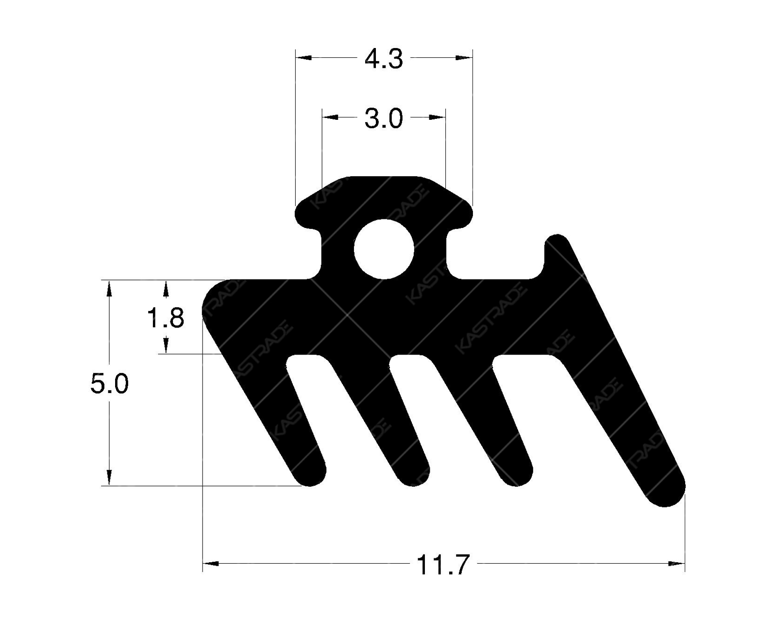 Pressure Plate Gasket with Arrow Head