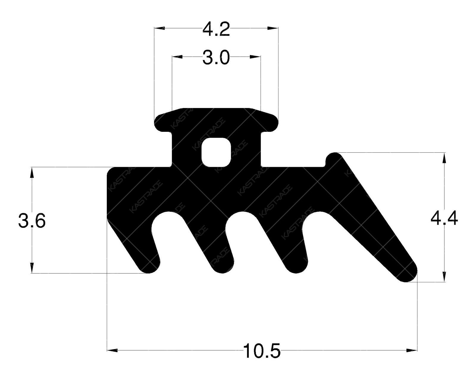 Inner Glazing Gasket with Small Head