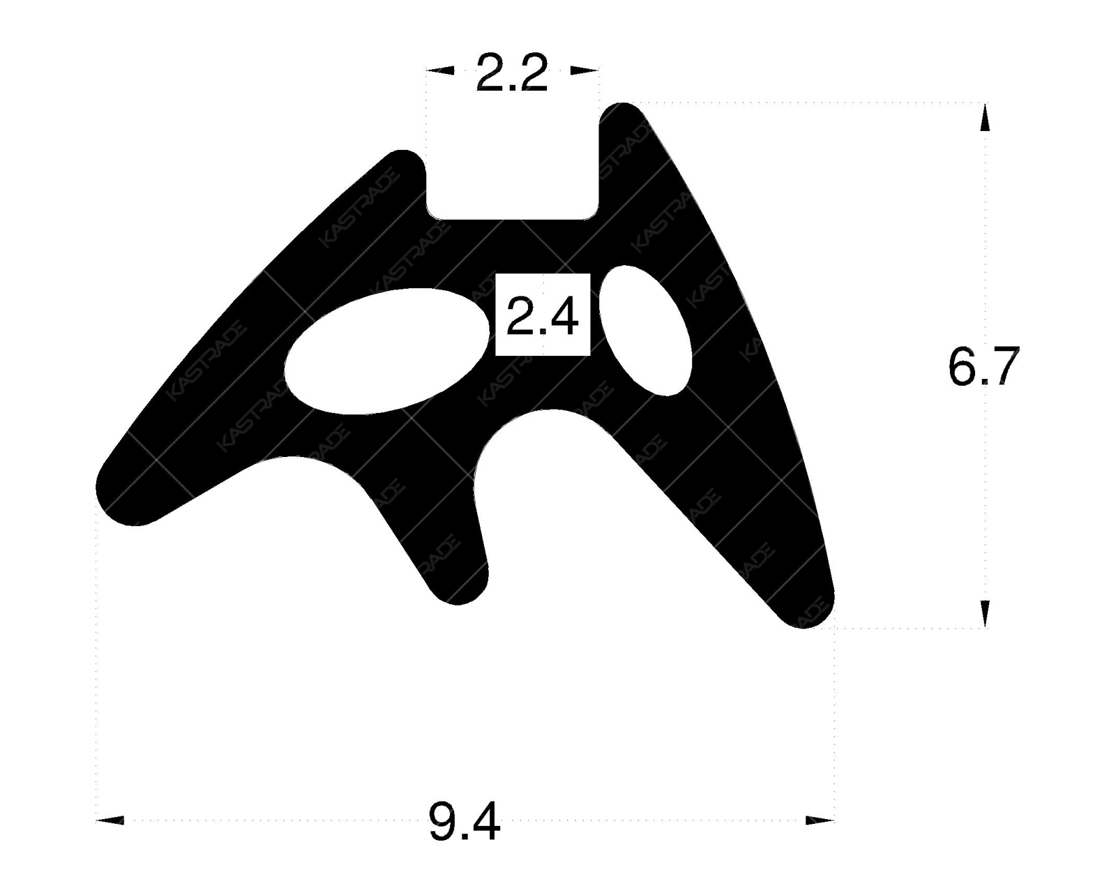 Glazing Gasket 2.5 mm