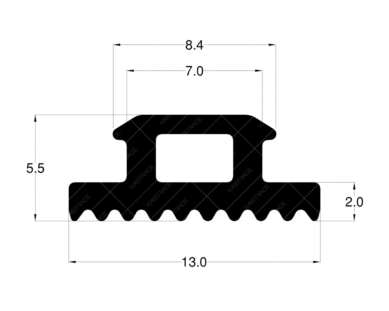 Curtainwall Gasket 1.5 mm
