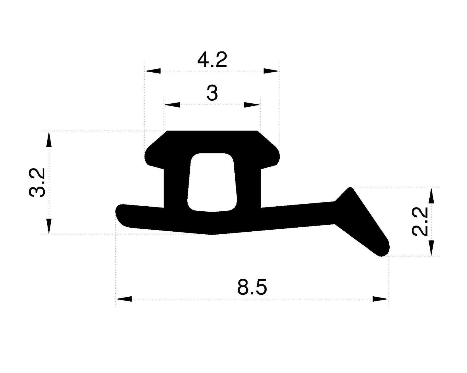 Filler Gasket - with small Flap