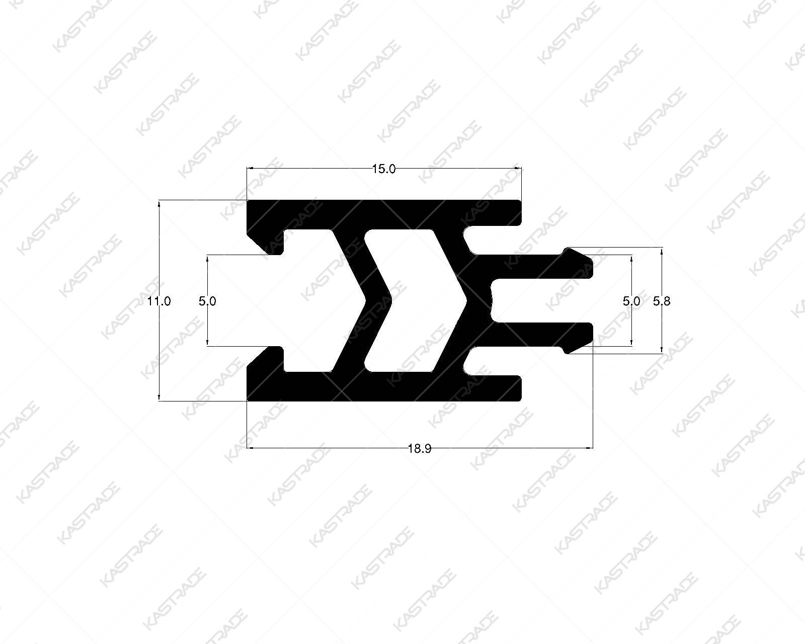 Isolator - 15.0 MM with 11 mm base (open)