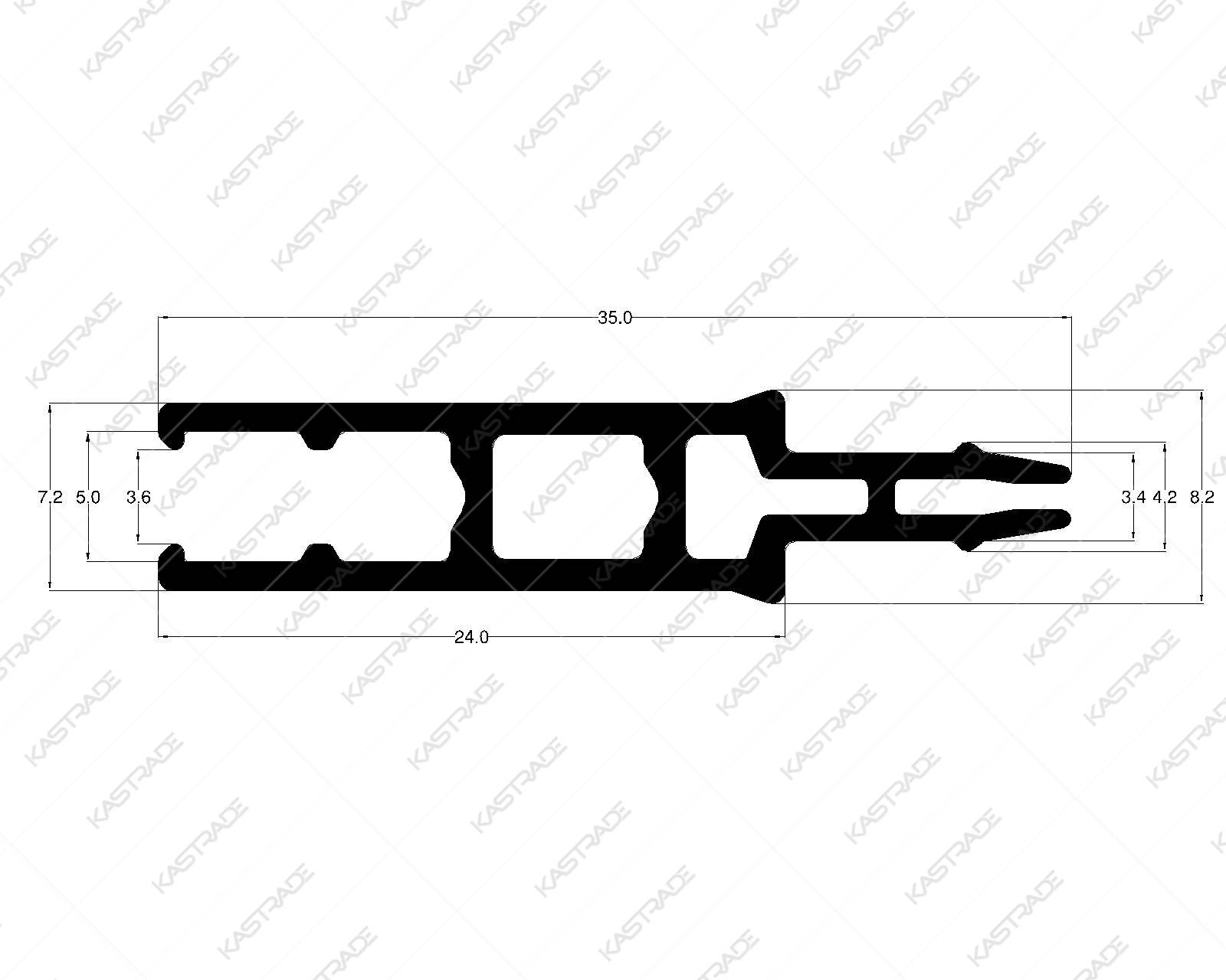Isolator - 24.0 MM with 7.0 MM base (open)