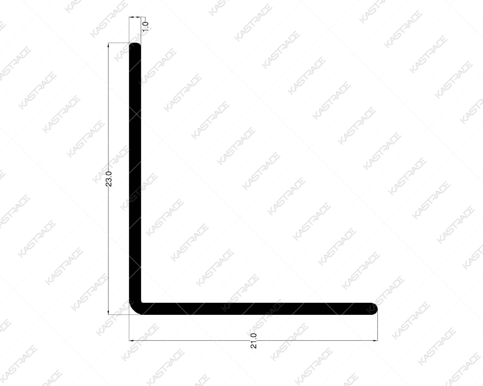 L' Profile 21 X 23 MM