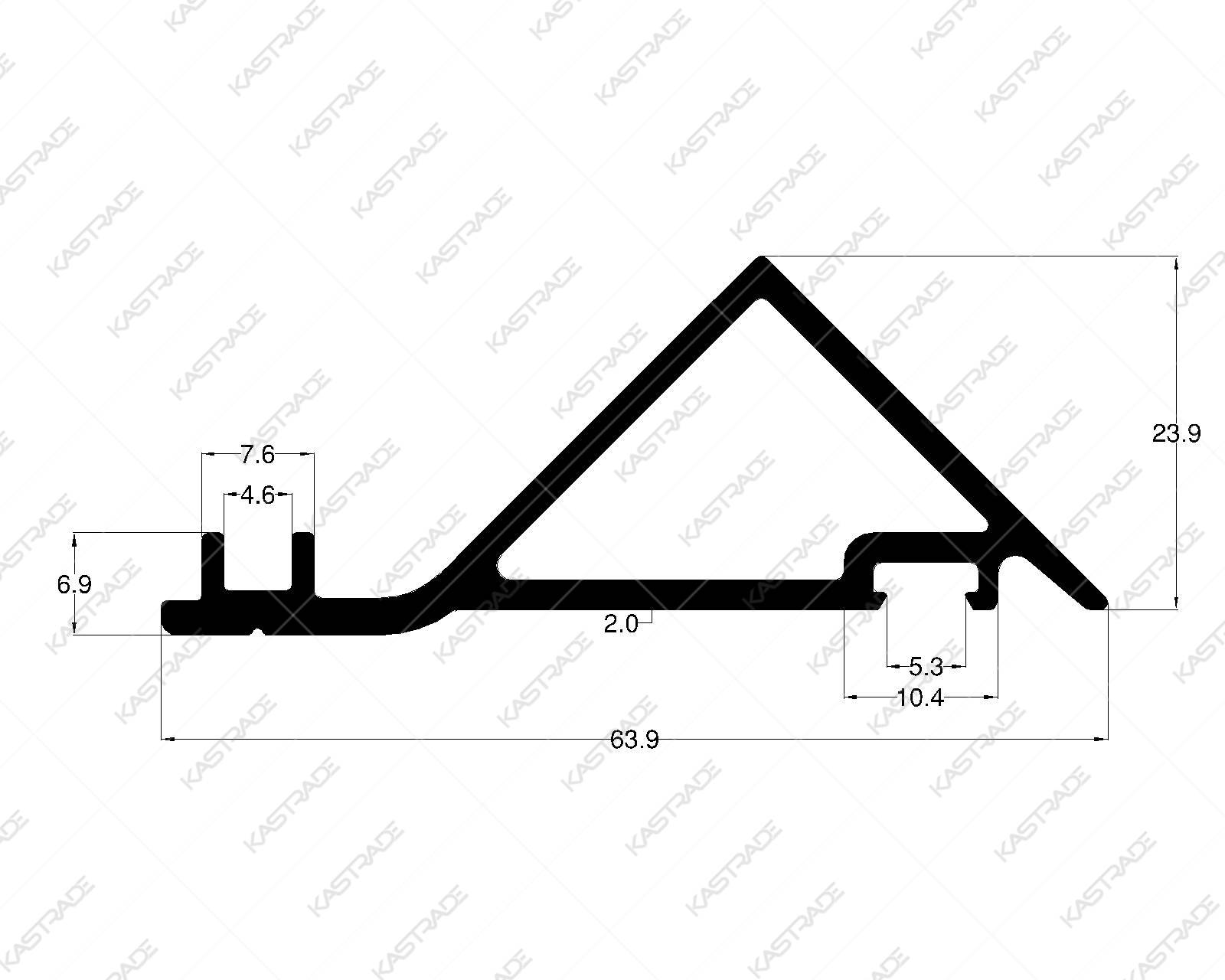 Clip Profile Triangular